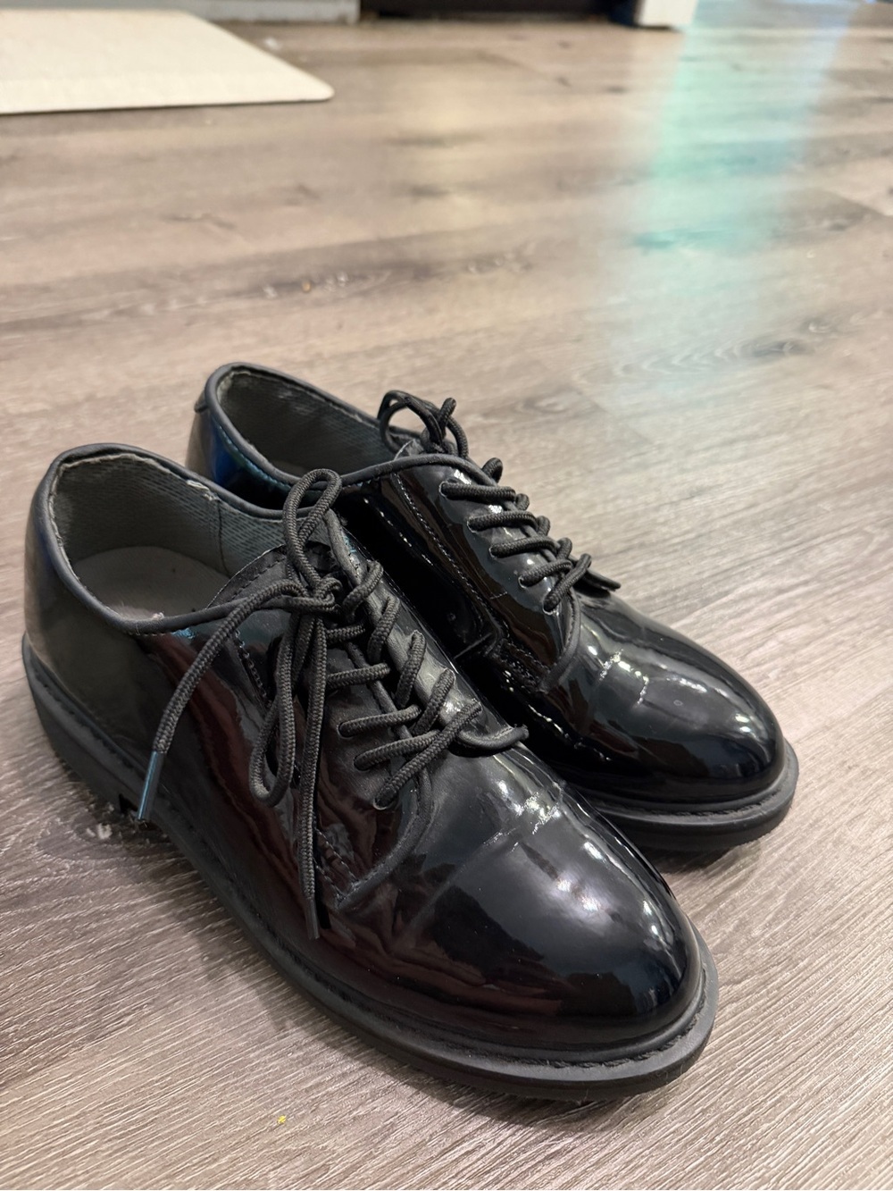 Men's Black hi-gloss rothco Shoes mess dress military formal